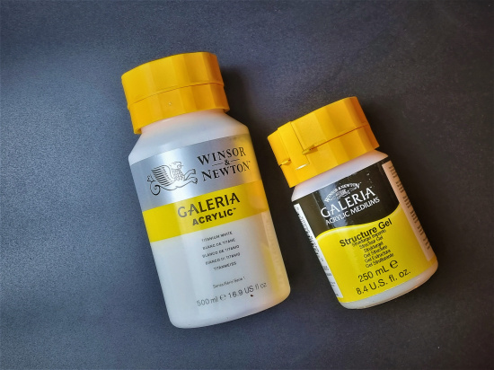 Акриловые краски "Galeria", баночка 500 мл, белый титан